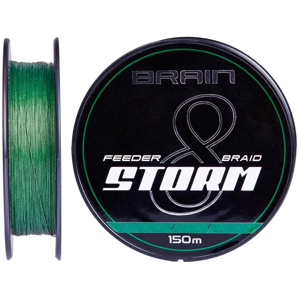 Леска, шнур Brain fishing Storm 8X 150m 0.06mm 8lb/3.8kg Green (1858.51.68)