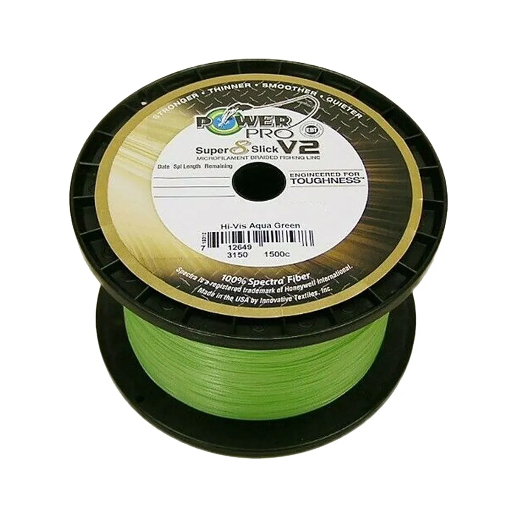 Леска, шнур Power Pro Super 8 Slick V2 Aqua Green 2740m 0.28mm 44lb/20.0kg (2266.98.37)