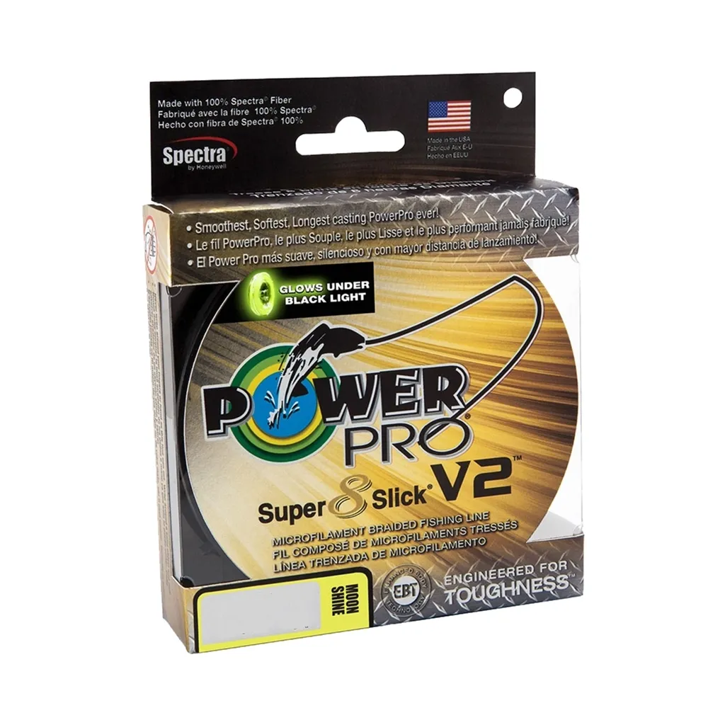 Леска, шнур Power Pro Super 8 Slick V2 Moon Shine 135m 0.13mm 18lb/8.0kg (2266.99.90)