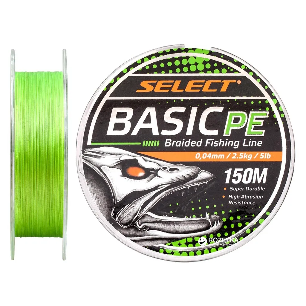 Леска, шнур Select Basic PE 150m Light Green 0.04mm 5lb/2.5kg (1870.19.50)