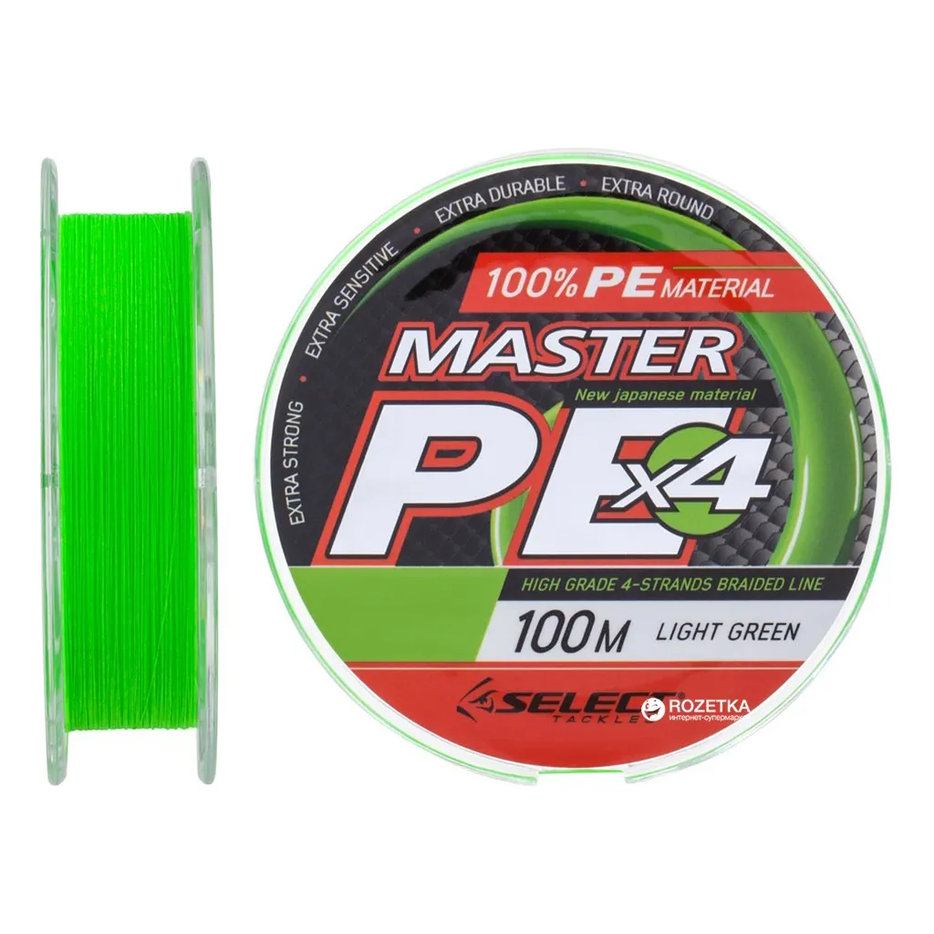 Леска, шнур Select Master PE 100m Light Green 0.08mm 11kg (1870.17.01)