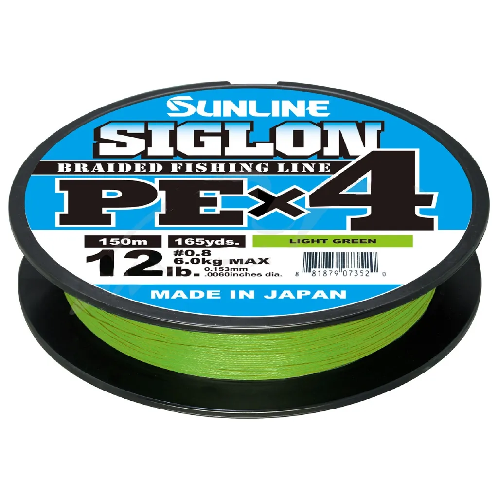 Леска, шнур Sunline Siglon PE н4 300m 1.2/0.187mm 20lb/9.2kg Light Green (1658.09.40)