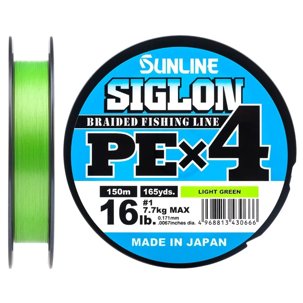 Леска, шнур Sunline Siglon PE н4 300m 1.7/0.223mm 30lb/13.0kg Light Green (1658.09.42)