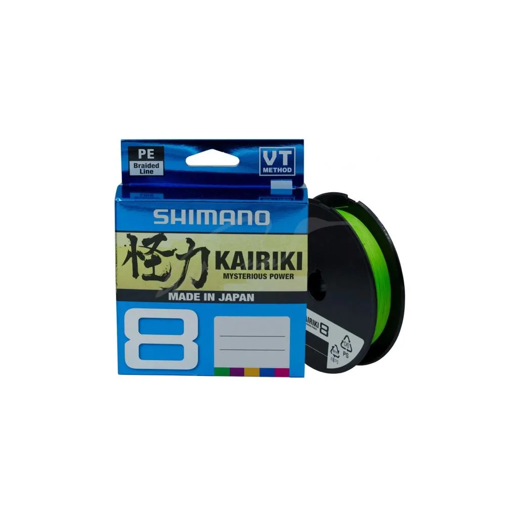 Леска, шнур Shimano Kairiki 8 PE Mantis Green 150m 0.06mm 5.3kg (59WPLA58R00)