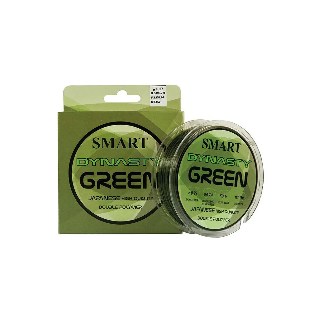 Волосінь, шнур Smart Dynasty Green 150m 0.18mm (1300.30.45)