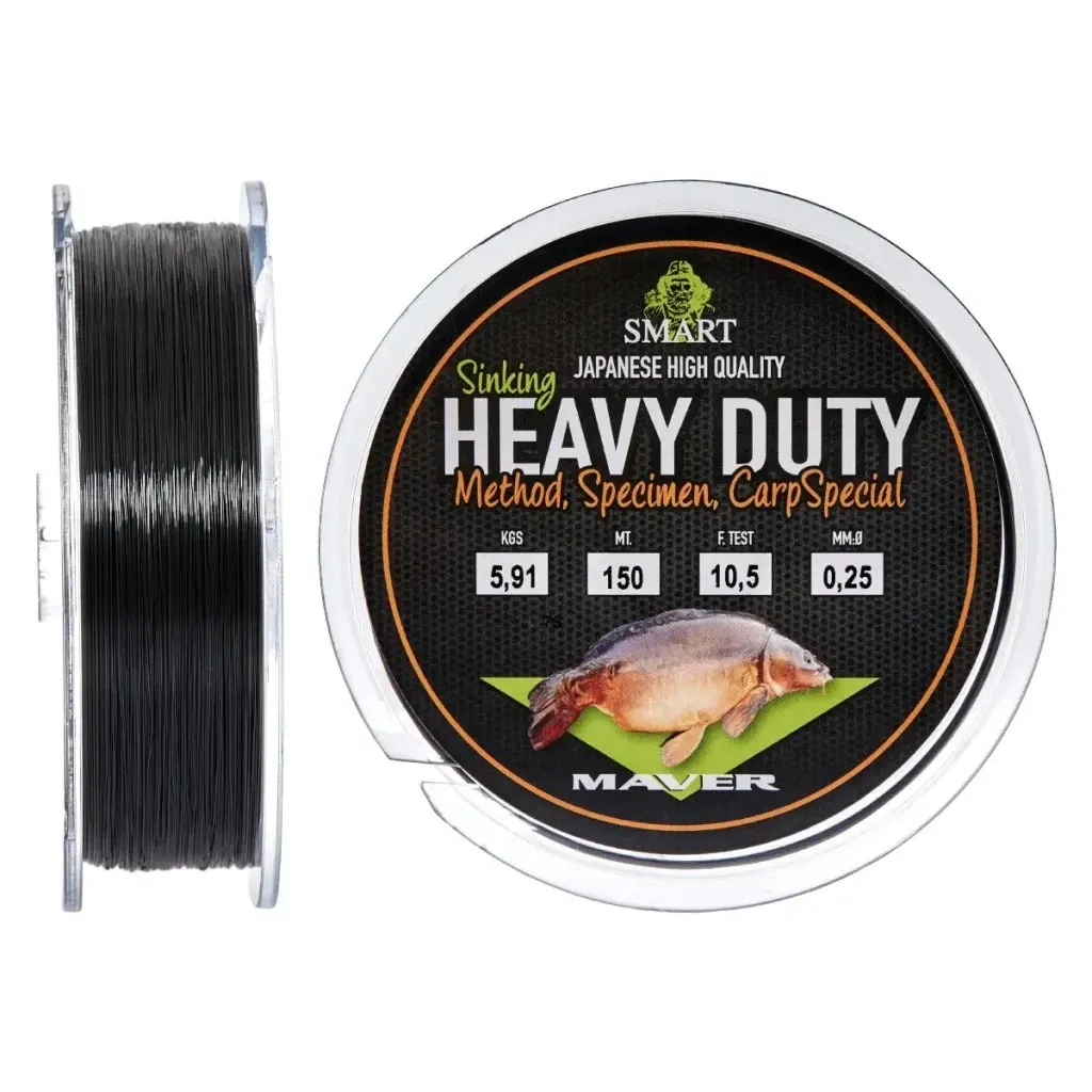 Леска, шнур Smart Heavy Duty Sinking 600m 0.25mm 5.9kg (1300.37.14)