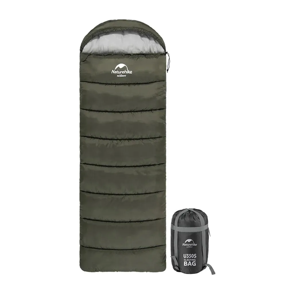 Спальний мішок Naturehike U150 NH20MSD07 Green Right (6927595764398-R)