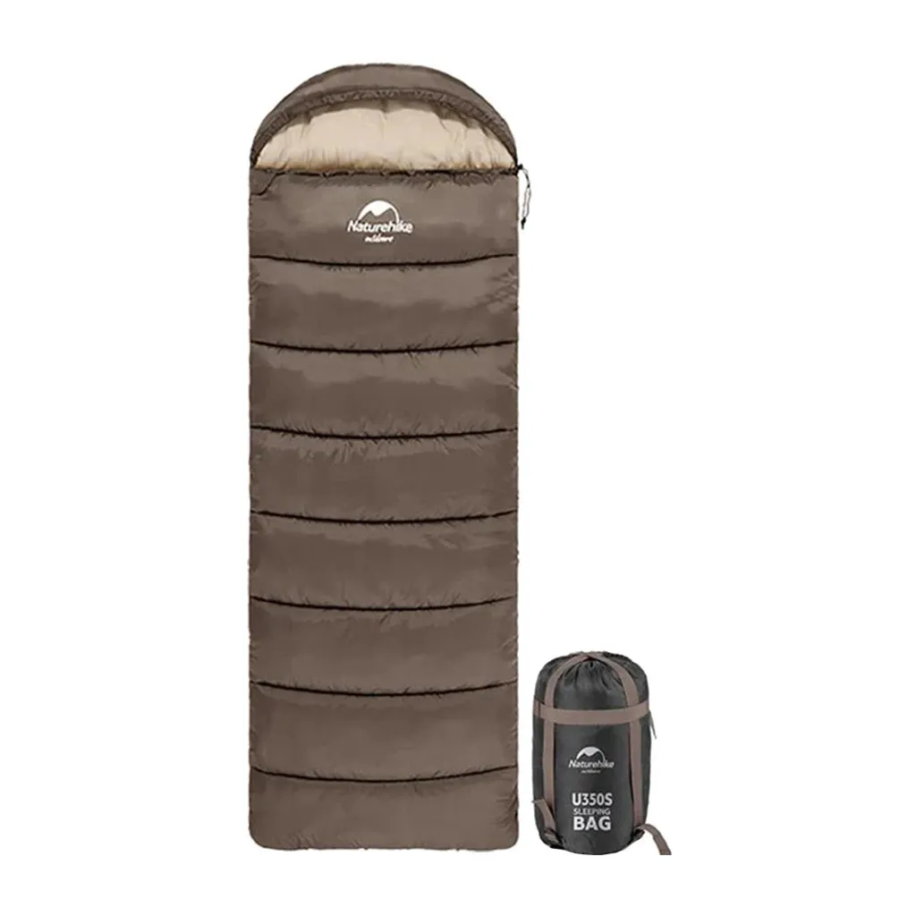 Спальний мішок Naturehike U150 NH20MSD07 Brown Left (6927595764381-L)