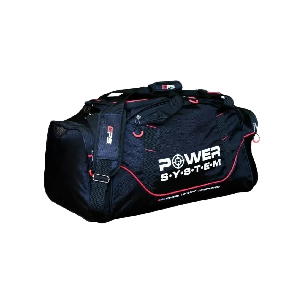 Дорожная сумка Power System PS-7010 Gym Bag Magna Черно-Красная (7010BR-4)