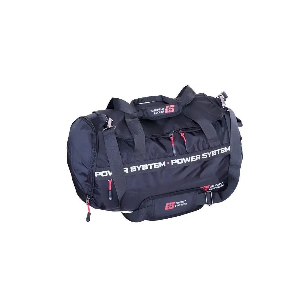 Дорожная сумка Power System PS-7012 Gym Bag Dynamic Черно-Красная (7012BR-3)