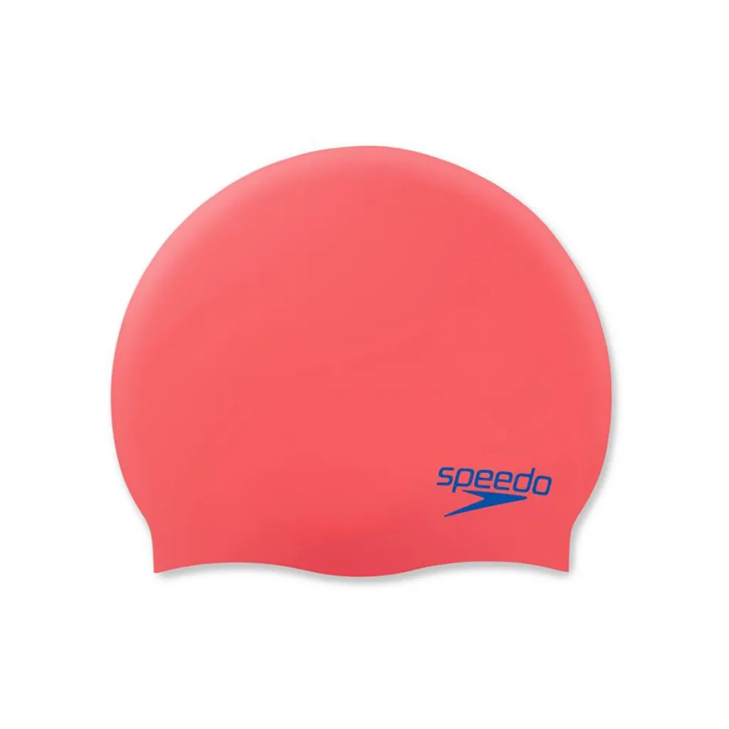 Шапка для плавання Шапка Speedo Plain Moud Silc Cap JU червоний, синій 8-70990H200 OSFM (5053744739953)