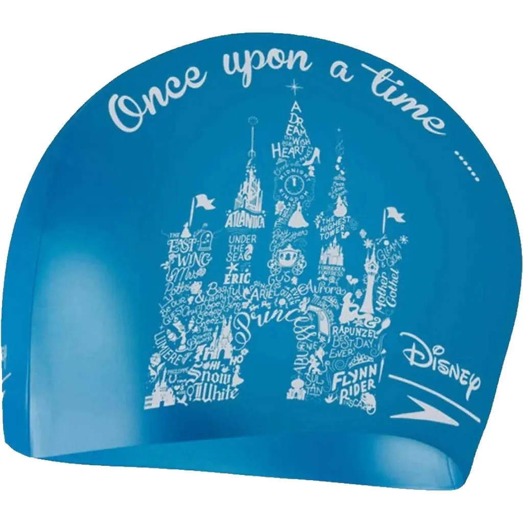 Шапка для плавання Шапка Speedo Slogan Cap Cap JU блакитний, білий 8-08386F301 OSFM (5053744543697)