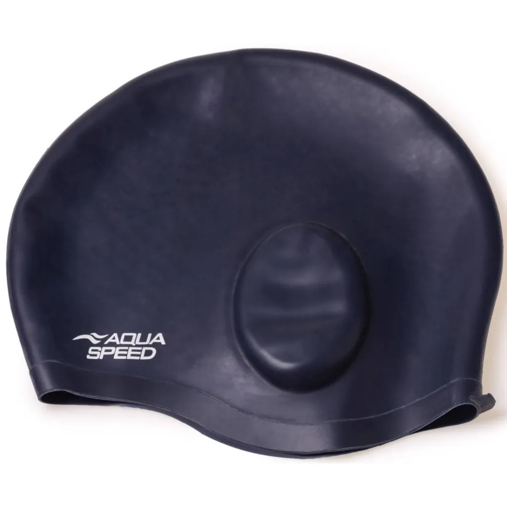 Шапка для плавания Aqua Speed Ear Cap Comfort 9895 289-22 темно-синий OSFM (5908217698957)