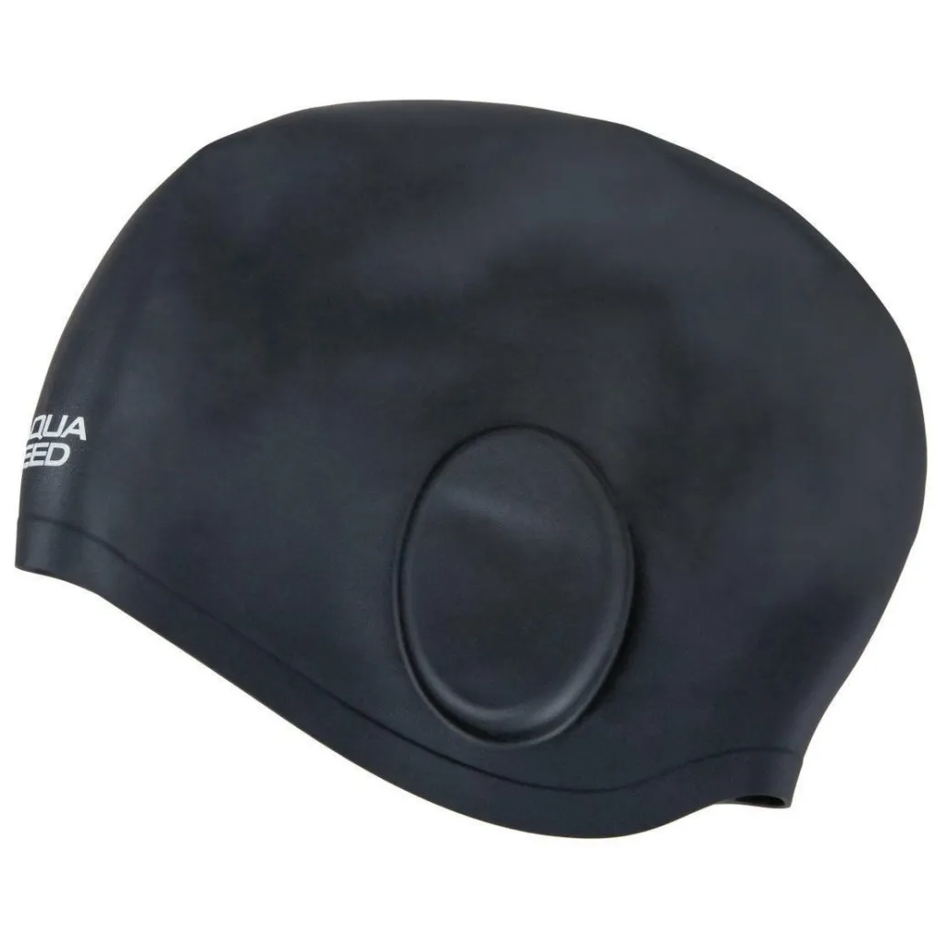 Шапка для плавания Aqua Speed Ear Cap Volume 60475 284-07 черный Уни OSFM (5905718604753)