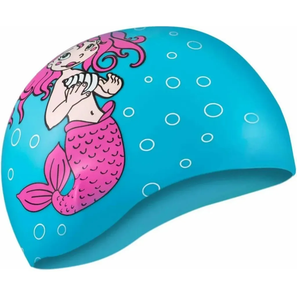 Шапка для плавання Шапка Aqua Speed Kiddie 142-Mermaid 1784 блакитний Діт OSFM (5908217617842)