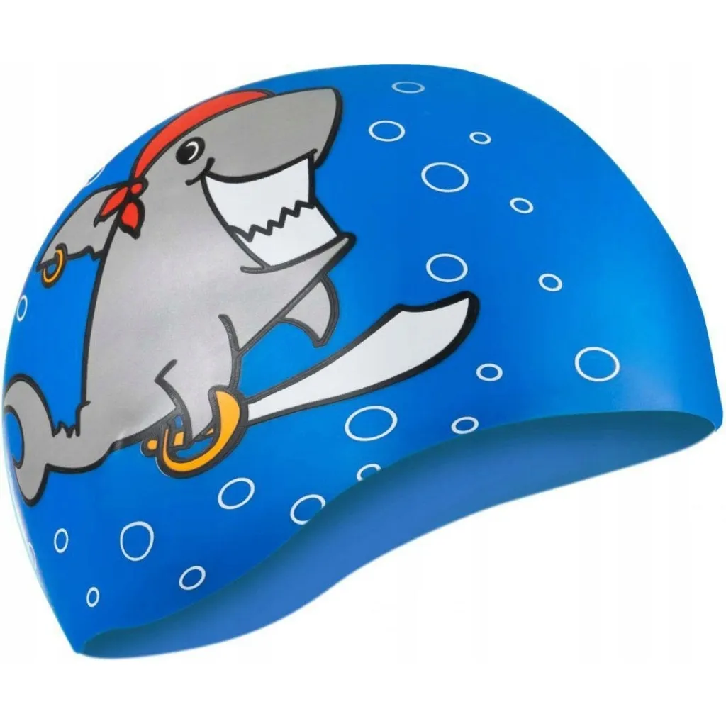 Шапка для плавания Aqua Speed Kiddie 142-Shark 1783 синий Дет OSFM (5908217617835)