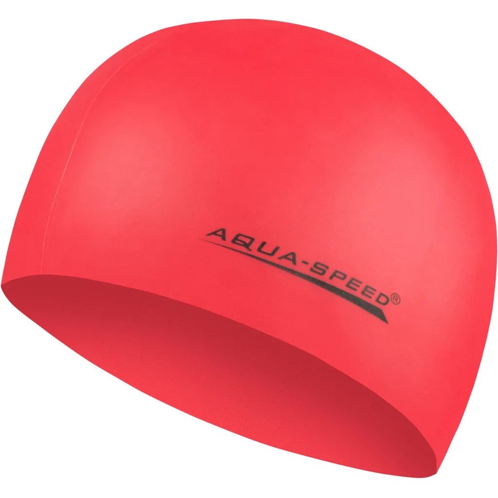 Шапка для плавання Шапка Aqua Speed Mega 100-31 червоний Уні OSFM (5908217635587)