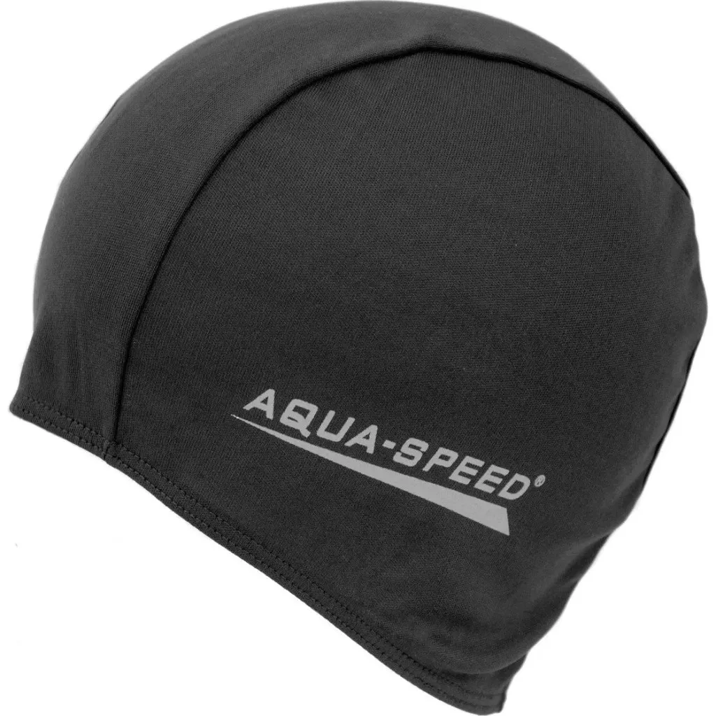 Шапка для плавання Шапка Aqua Speed Polyester Cap 091-07 5762 чорний Уні OSFM (5908217657626)