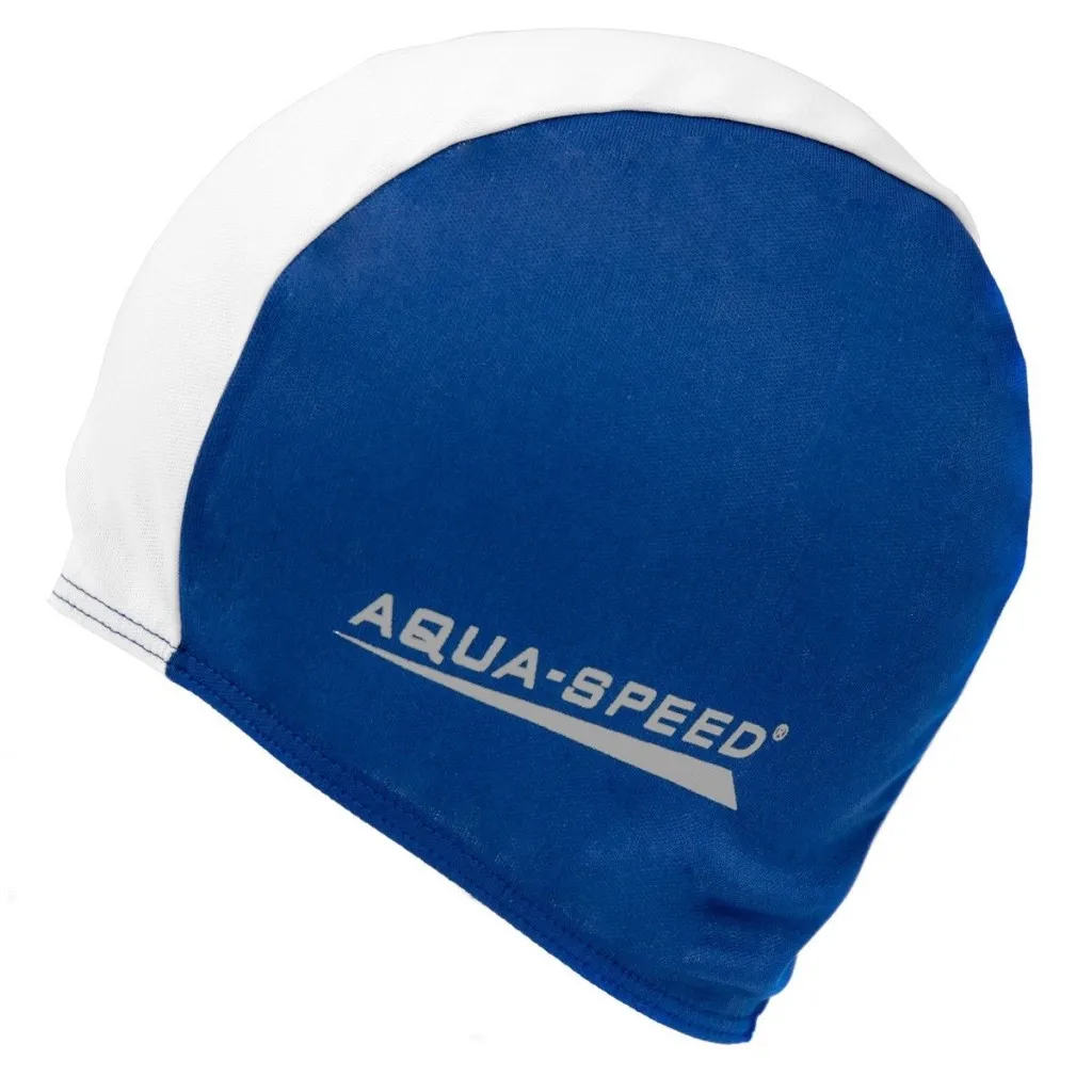 Шапка для плавання Шапка Aqua Speed Polyester Cap 091-15 5764 синій, білий Уні OSFM (5908217657640)