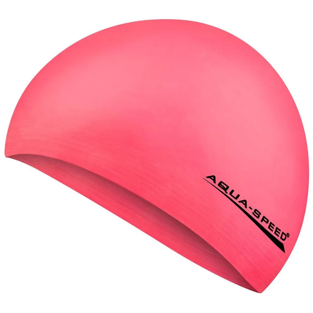 Шапка для плавания Aqua Speed Soft Latex 122-03 5726 неоновый розовый Уни OSFM (5908217657268)