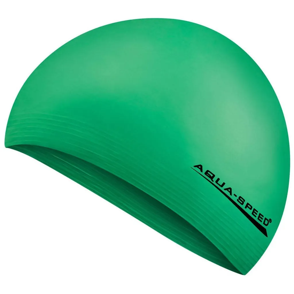 Шапка для плавания Aqua Speed Soft Latex 122-11 5730 зеленый Уни OSFM (5908217657305)