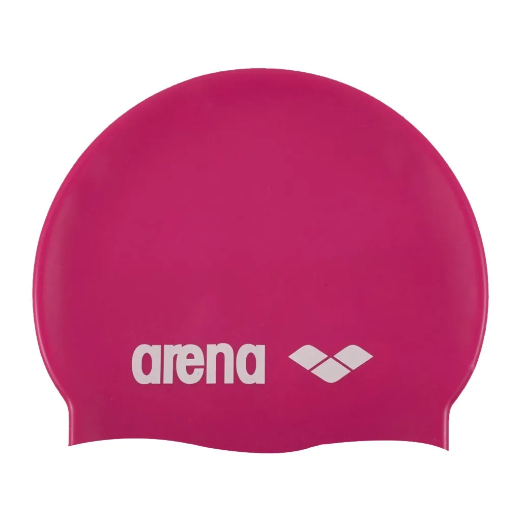 Шапка для плавання Шапка Arena Classic Silicone 91662-091 фуксія, білий Уні OSFM (3468333887458)