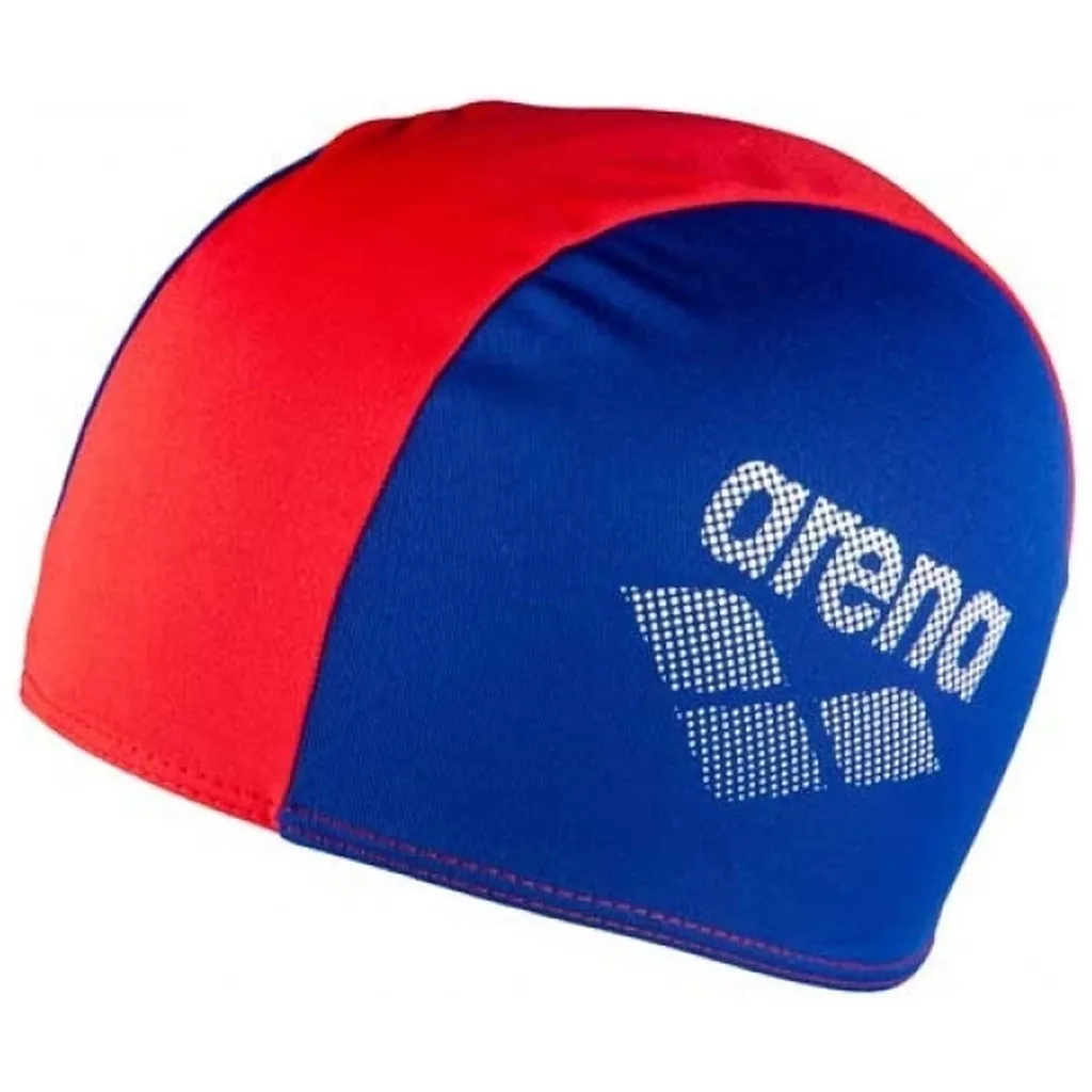 Шапка для плавання Шапка Arena Polyester II JR 002468-740 червоний, синій Діт OSFM (3468336217658)