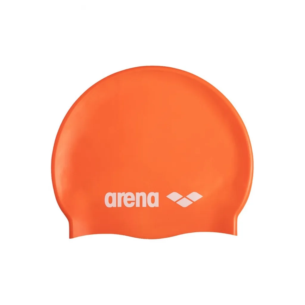 Шапка для плавания Arena Classic Silicone 91662-106 оранжевый Уни OSFM (3468336977651)