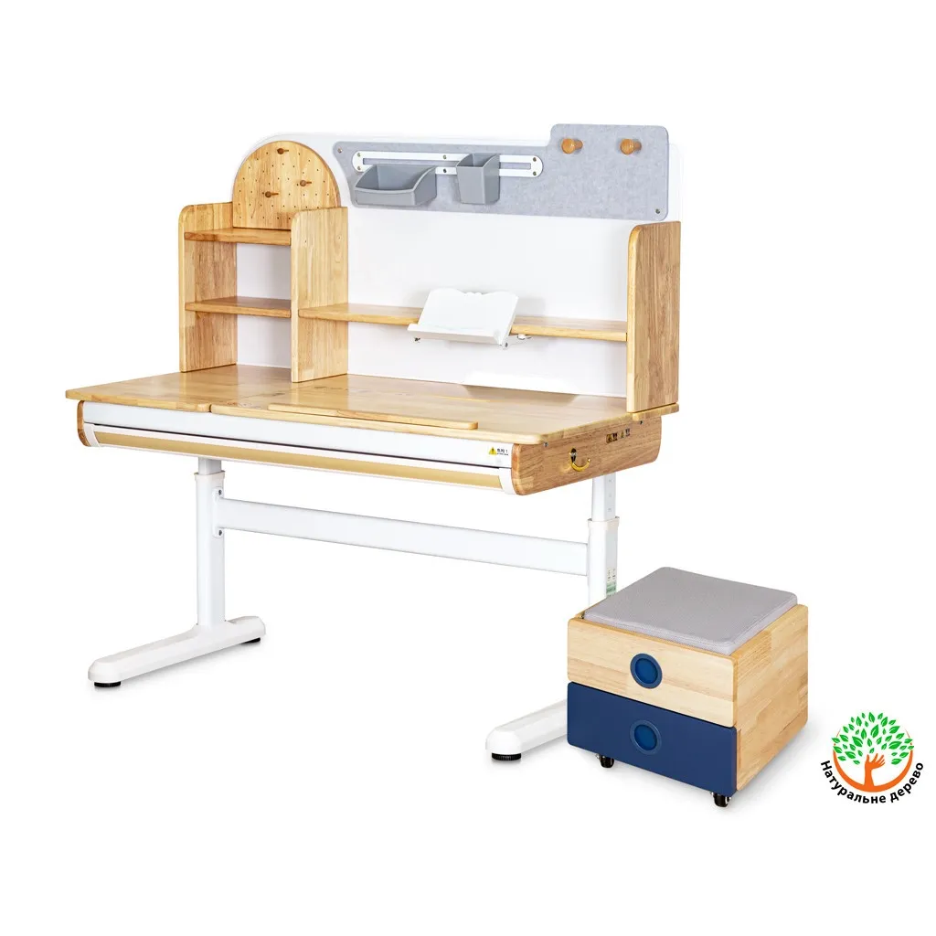  Mealux (S) Timberdesk L (парта+тумба) (BD-690 Wood L+Тумба BD 920 BL)