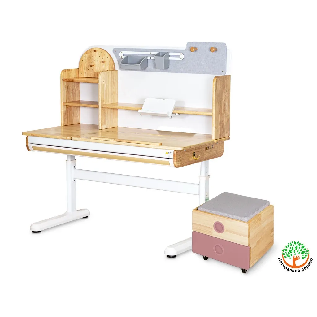  Mealux (S) Timberdesk L (парта+тумба) (BD-690 Wood L+Тумба BD 920 PN)