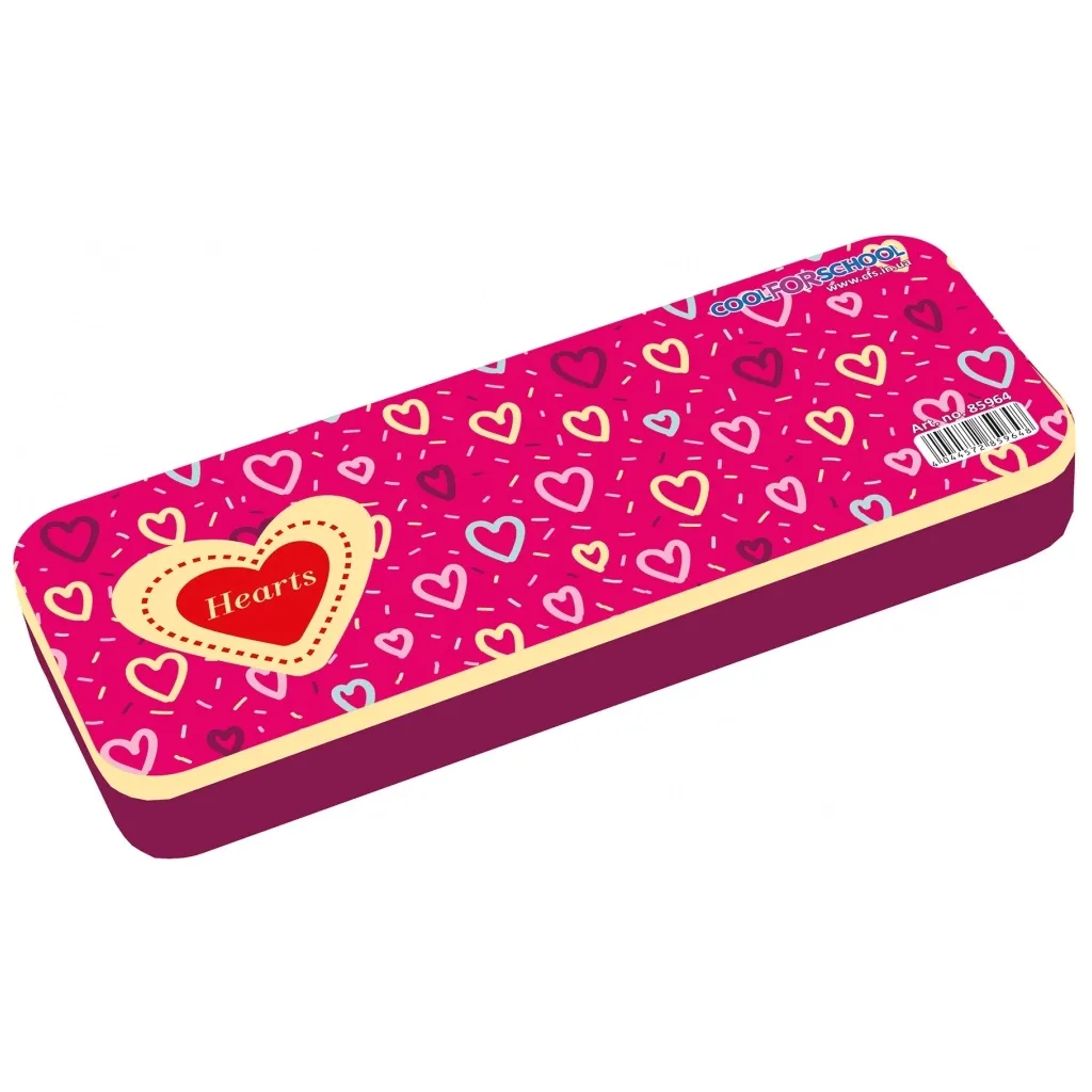  Cool For School Пластиковый Hearts 2 отделения Красный (CF85964)