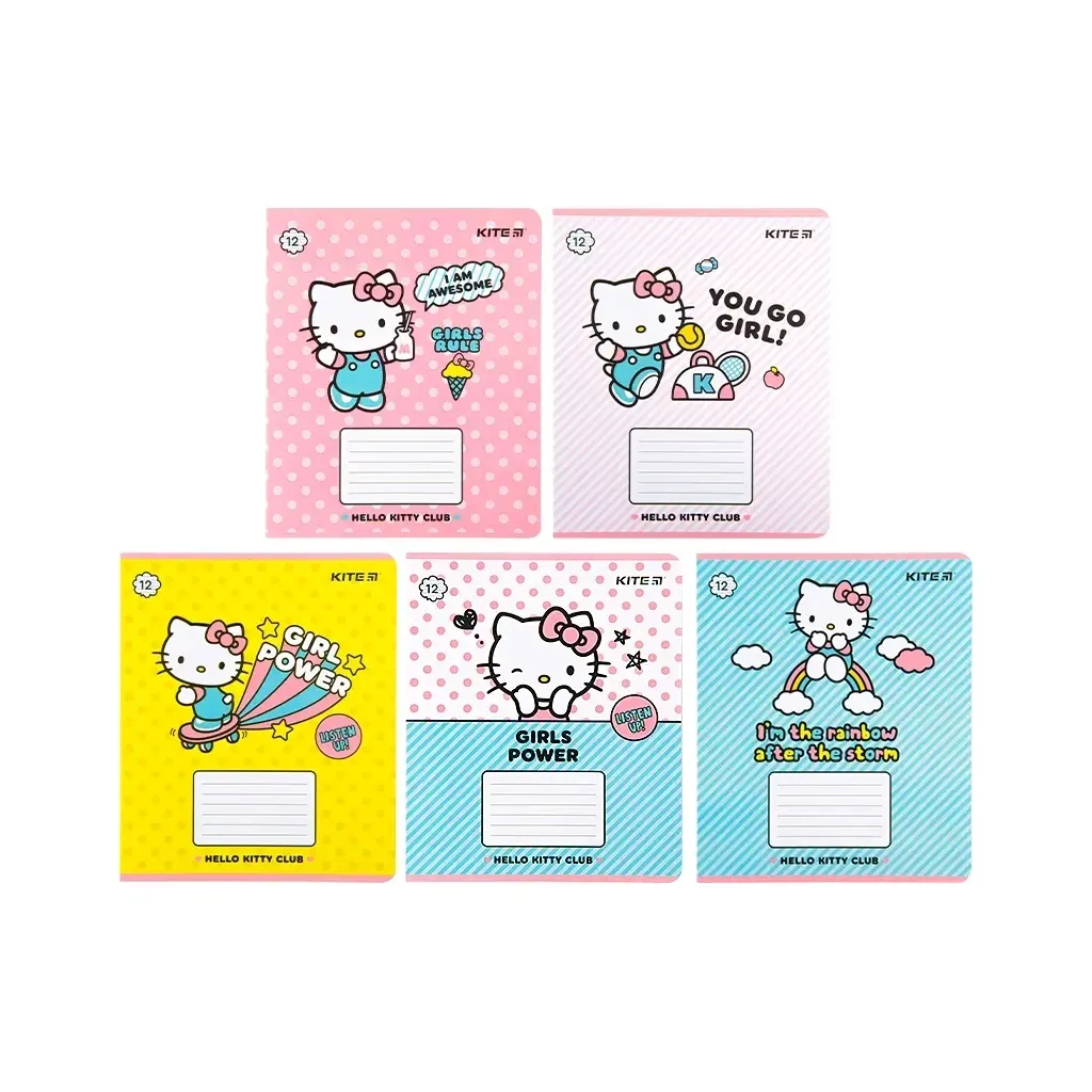 Тетрадь Kite Hello Kitty, 12 листов, линия (HK22-234)