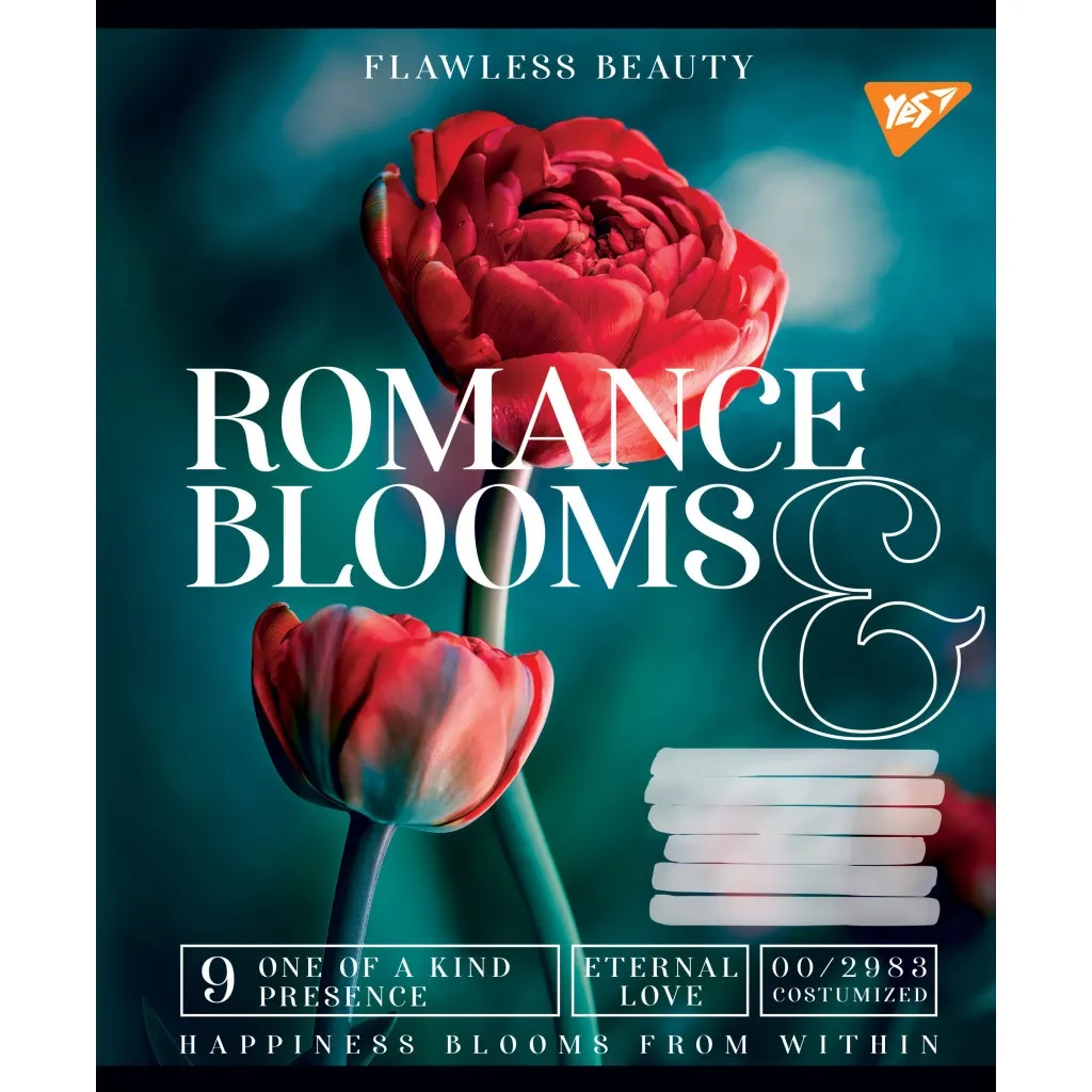 Тетрадь Yes А5 Romance blooms 48 листов, линия (766460)