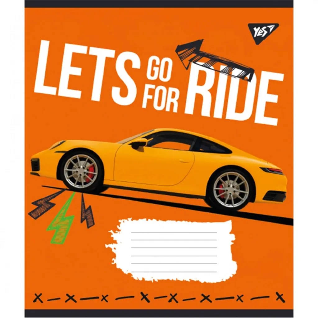 Тетрадь Yes А5 Lets go for ride 60 листов, клетка (766746)