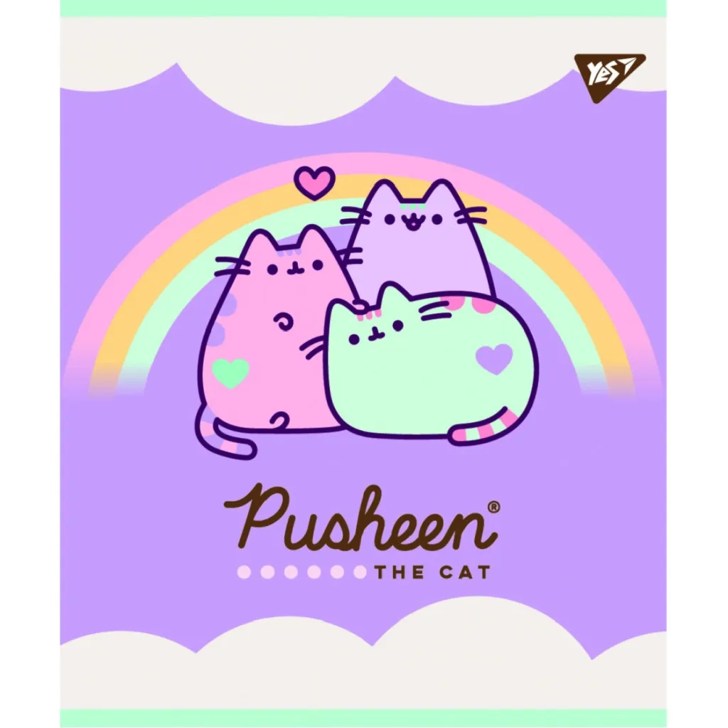 Тетрадь Yes А5 Pusheen 12 листов линия (766808)