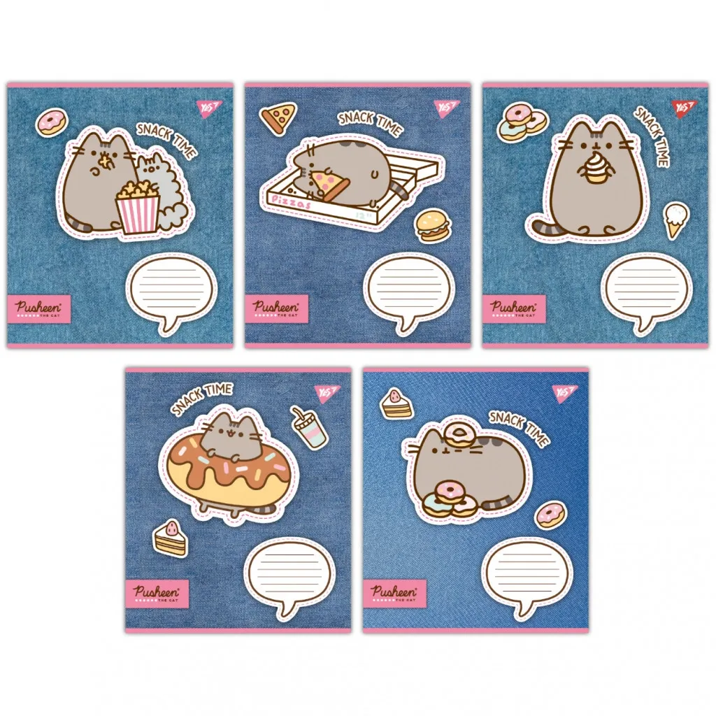 Зошит Yes Pusheen. Snack time 12 аркушів клітинка (767197)