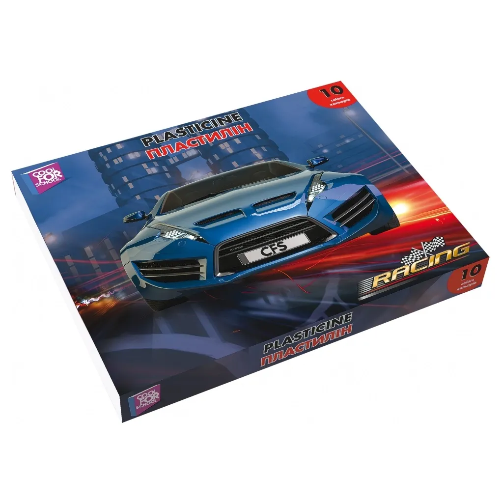 Пластилін Cool For School Racing 10 кольорів 200 г (CF60205)