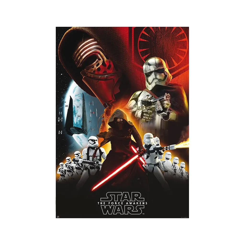 Стікер-наклейка ABYstyle Постер Star Wars "Darth Vader & 2 Troopers" (Дарт Вейдер і 2 Штурмовики) 98x68 см (ABYDCO330)