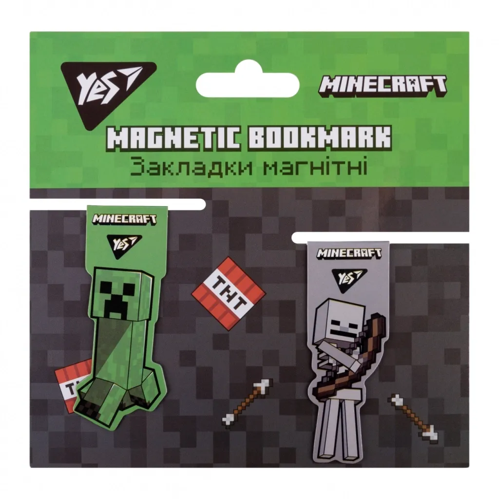 Закладка для книг Yes магнітні Minecraft, 2 шт (707828)