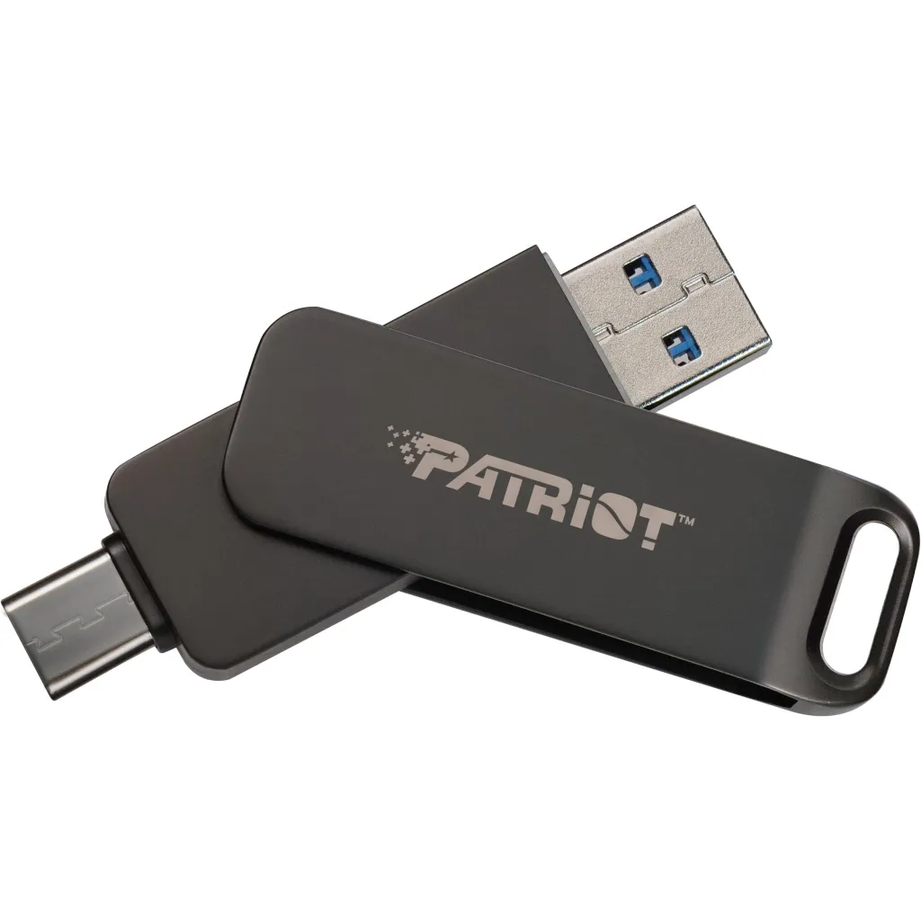 Флеш пам'ять USB PATRIOT Rage R550 USB/USB-C3.2 32GB Matte Black (PE32GR550DSAD)