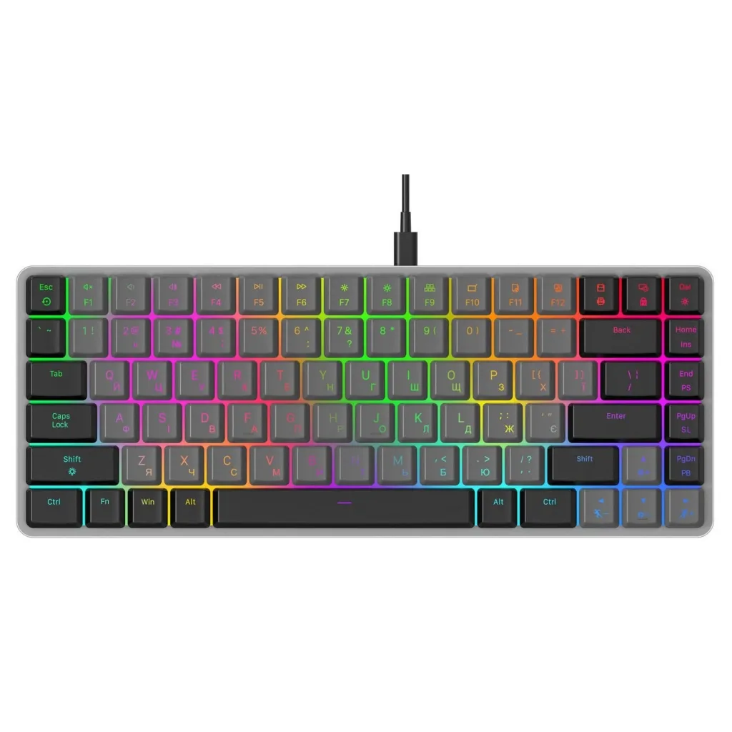 Клавіатура GamePro MK141R Red Swich Low Profile RGB Dark Gray (MK141R)