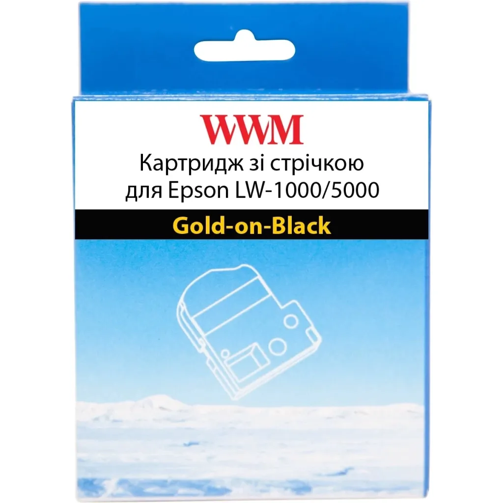 Аксессуары для торгового оборудования WWM for Epson LW-1000/5000 36mm х 8m Gold-on-Black (WWM-SC36KZ)