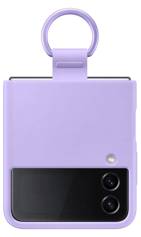 Чохол-фліп Samsung Flip 4 (F721) Silicone Cover with Ring Lavender (EF-PF721TVEGUA)