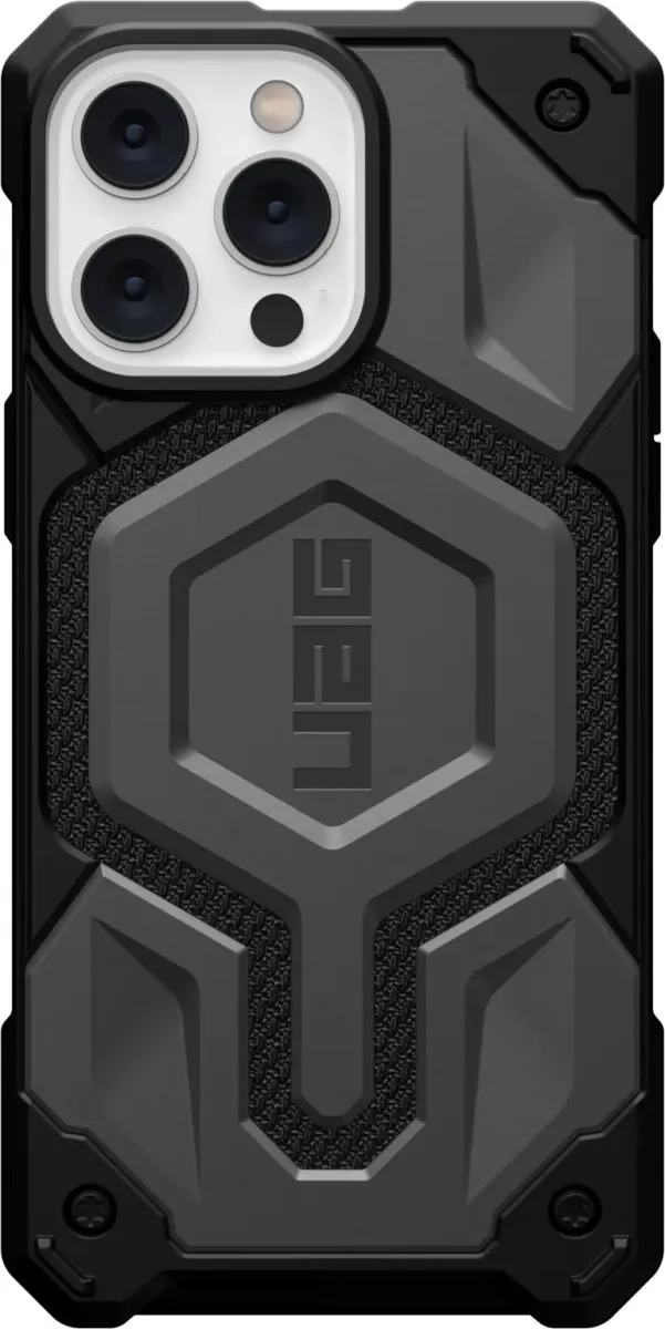 Чохол-накладка UAG Monarch Pro with MagSafe for Apple iPhone 14 Pro Max Kevlar Silver (114031113933)