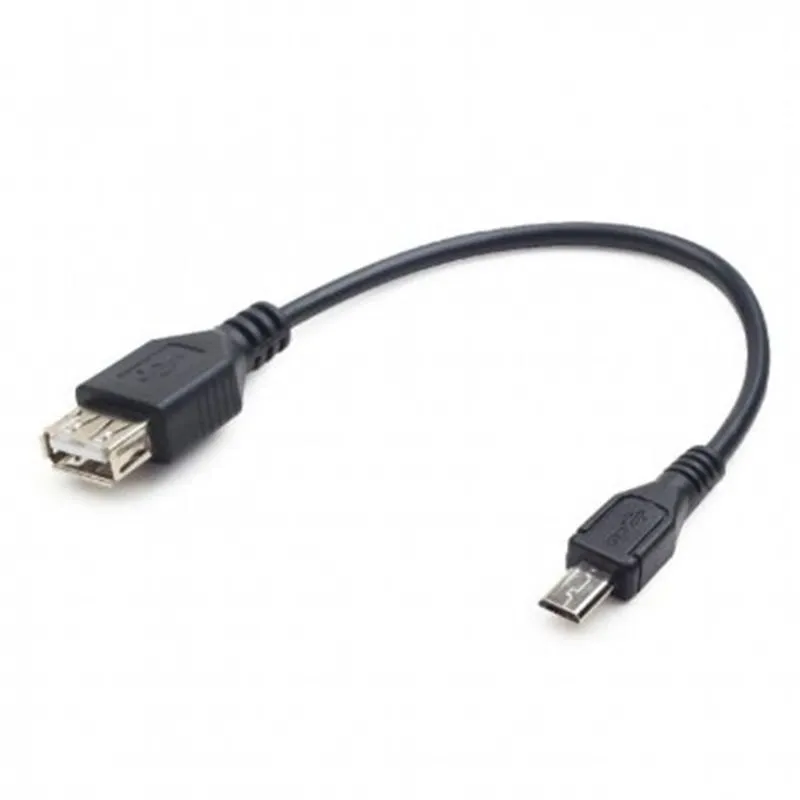 Кабель USB Cablexpert USB - micro USB (F/M) 0.15m Black (A-OTG-AFBM-03)