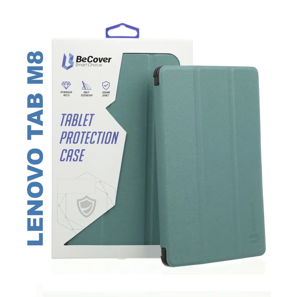 Чохол для планшета BeCover Lenovo Tab M8 TB-8505/TB-8705/M8 TB-8506 (3 Gen) Dark Green (705979)