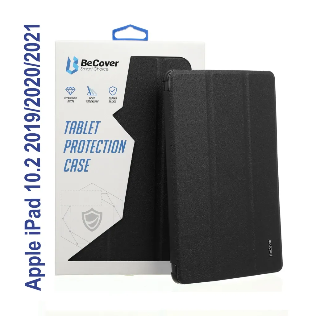  BeCover Soft Edge Pencil mount Apple iPad 10.2 2019/2020/2021 Black (706810)