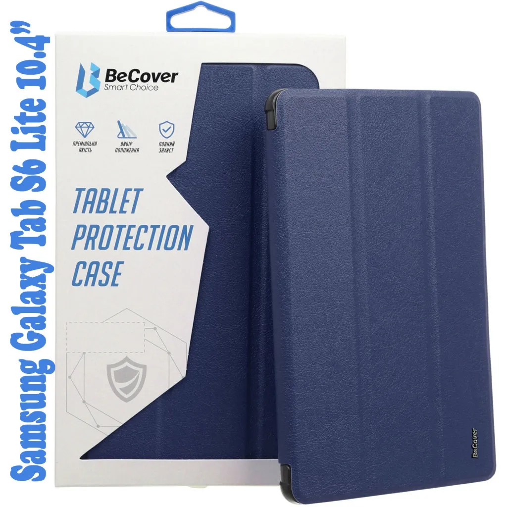 Чохол для планшета BeCover Soft Edge Pencil Mount Samsung Galaxy Tab S6 Lite 10.4 P610/P613/P615/P619 Deep Blue (708352)