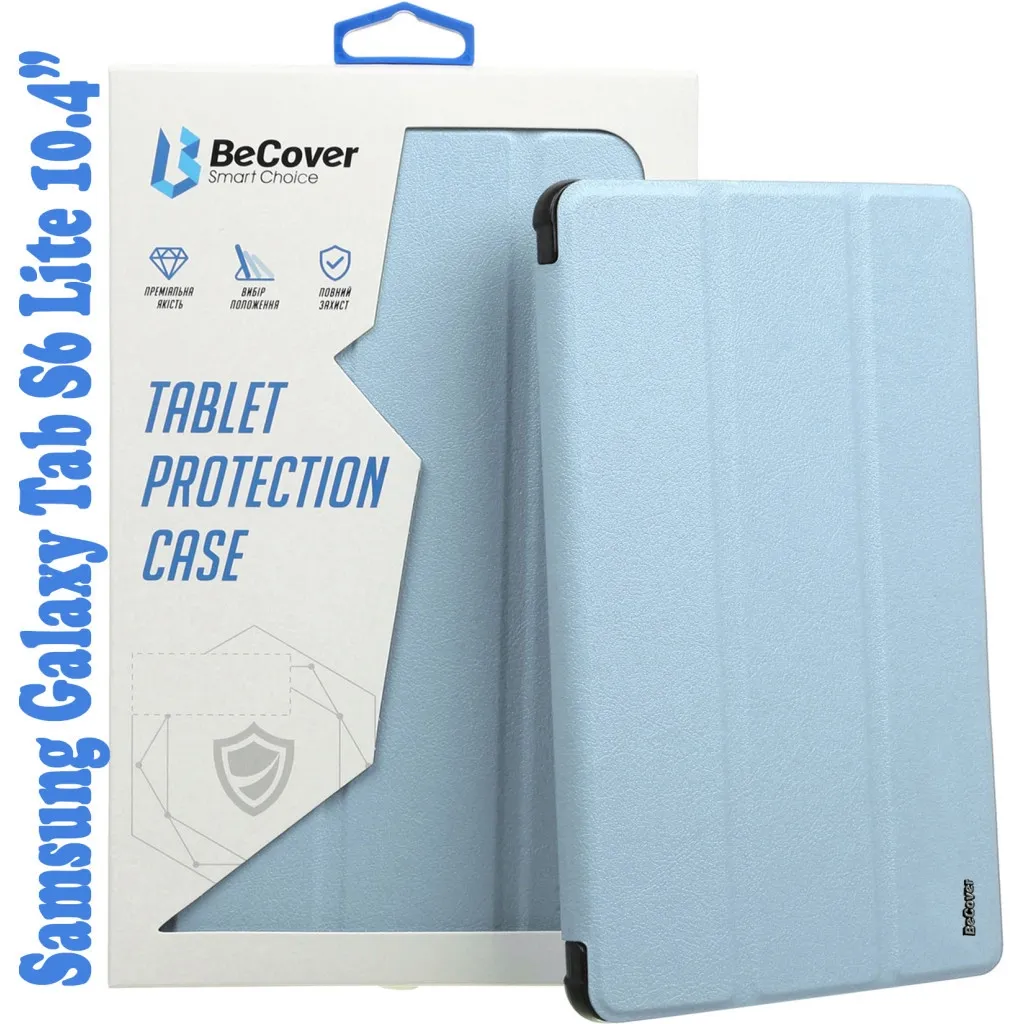 Чохол для планшета BeCover Soft Edge Pencil Mount Samsung Galaxy Tab S6 Lite 10.4 P610/P613/P615/P619 Light Blue (708354)