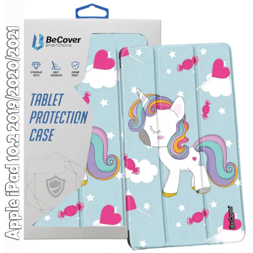 Чехла для планшета BeCover Smart Case Apple iPad 10.2 2019/2020/2021 Unicorn (709200)